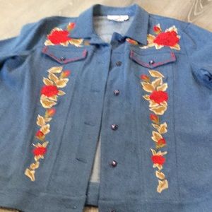 🌺 Diane Gilman👍~Embroidered Jacket 🌺